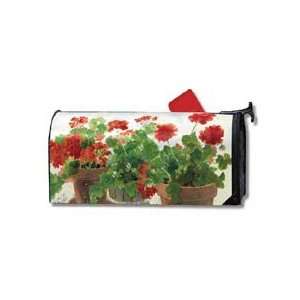 Red Geraniums Large Mailwrap