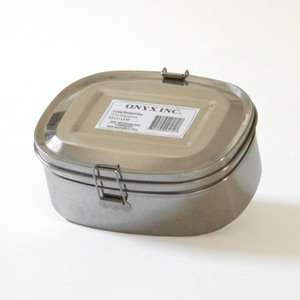  BPA free Stainless Steel 2 Layer Large Sandwich or Bento 
