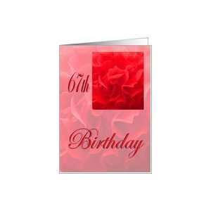  Happy 67th Birthday Dianthus Red Flower Card: Toys & Games