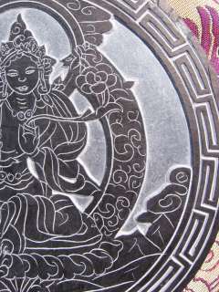 INCREDIBLE FAIR TRADE 7 HAND CARVED TIBETAN BUDDHIST STONE PLAQUE 