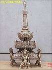 16Tibetan Buddhism Silver Buddha Four Heavenly Kings P