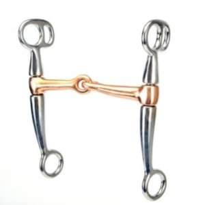  SS Tom Thumb Copper Mouth Snaffle Bit 4.5 Inch Pet 