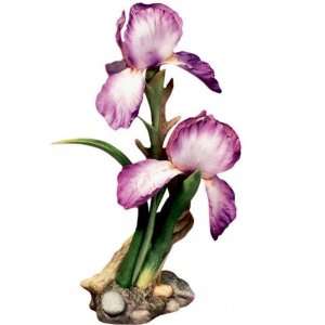  Grand Waltz Irises Porcelain Sculpture: Home & Kitchen