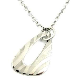 Stainless Steel 18+2 Necklace   A loose link necklace with a charming 