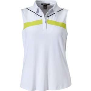  DKNY Womens Sleeveless X Detail Polo: Sports & Outdoors