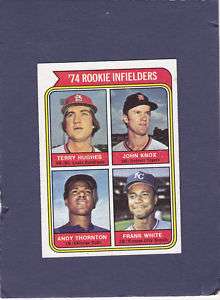 1974 Topps T HUGHS   J KNOX   A THORNTON   F WHITE RC  