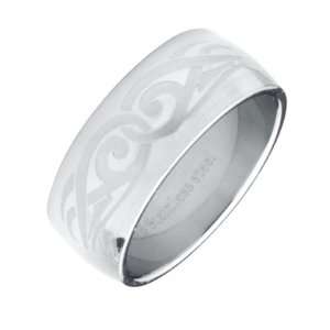  Stunning RnB Jewelry Stainless Steel Tribal Ring Band 8mm 