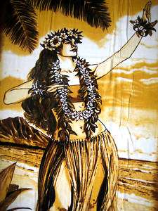 Hawaiian Hawaii LGE Beach Towel 67x40 ~HULA GIRL DANCER  