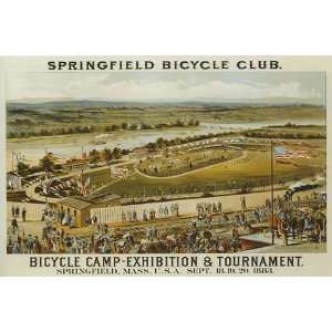 1883 SPRINGFIELD MASS BICYCLE CLUB BIKE INTERNATIONAL TOURNAMENT SMALL 