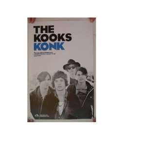  The Kooks Poster Konk Black and White Band Shot 