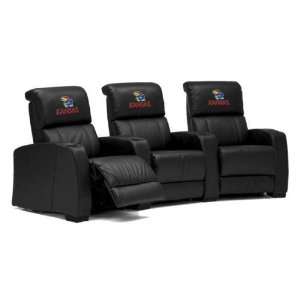   KU Jayhawks Leather Theater Seating/Chair 2pc: Sports & Outdoors