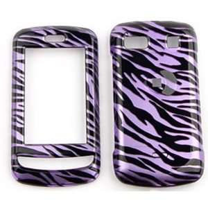  LG Xenon GR500 Transparent Design, Purple Zebra Hard Case 