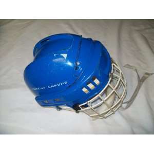  Great Lakes Blue Hockey Helmet with Face Guard   Size 6 3 