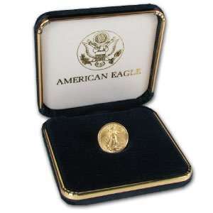  US Mint Coin Velvet Box for Gold 1/10th Oz Eagle (Empty 