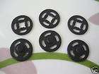 48 Sets Plastic Snap Press Buttons Sewing Black 1/2
