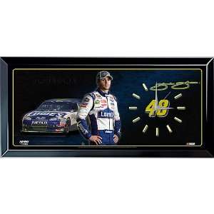 Jebco Jimmie Johnson Wooden Wall Clock:  Sports & Outdoors