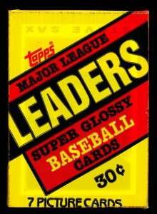 1987 Topps Mini Major League Leaders Wax Pack  