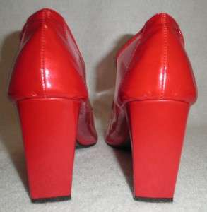 BELLINI Cherry Red & Clear Pink Womens 10 M 3.5 Heel  