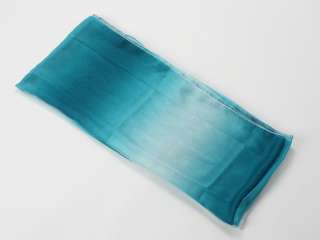 106*47 LARGE HAND MADE BELLY DANCE SCARF VEIL BLUE  