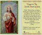 Prayer Cards To Sacred Heart of Jesus Christ Our Lord Catholic Holy 