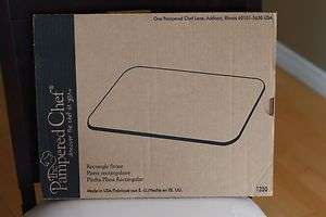 Pampered Chef Rectangle Stone, No Lip, Stone Stoneware    New  