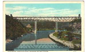 Vintage Old Postcard 1927 New High Bridge Kentucky River Southern 