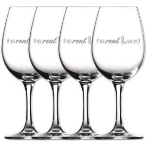  The Real L Word White Wine Glasses: Kitchen & Dining