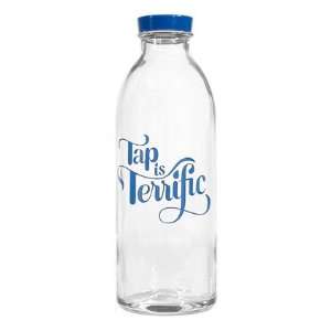  Tap is Terrific Glass Water Bottle: Kitchen & Dining
