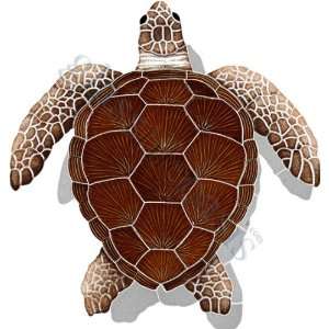   Brown Turtle Pool Accents Brown Pool Glossy Ceramic   16220: Home
