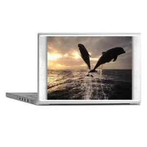  Laptop Notebook 15 Skin Cover Dolphins Flying in Sunset 