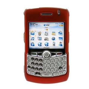   Clip on Rubber Coated Case for Blackberry Curve 8300, Red: Electronics