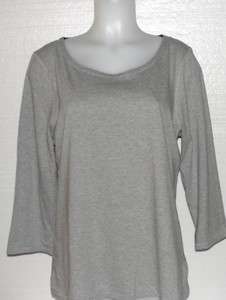 NEW ISAACMIZRAHILIVE Cotton/Modal Scoop Neck Top  