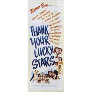  Thank Your Lucky Stars Poster Insert 14x36 Humphrey Bogart 