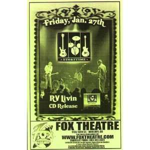  RV Livin Fox Boulder Original Concert Poster 2006