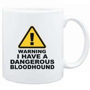   Mug White  WARNING : DANGEROUS Bloodhound  Dogs: Sports & Outdoors