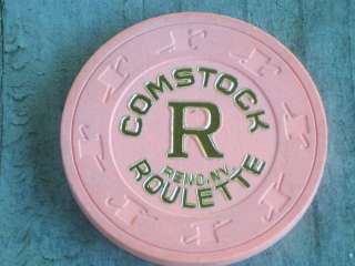 ROULETTE CHIP FROM THE COMSTOCK CASINO RENO NV  