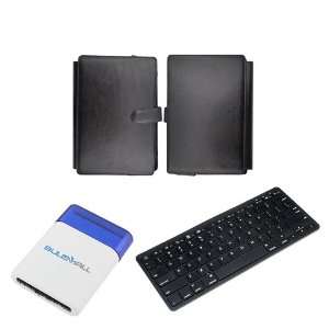   Bluetooth Wireless Fullsize Keyboard + Blue Mini Brush: Electronics