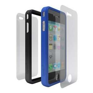   Silicon frames for iPhone 4 (Blue/Black) Cell Phones & Accessories