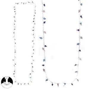  SG Paris Long Necklace 110cm Blue Purple Combination Ble 