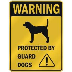 WARNING  BLUETICK COONHOUND PROTECTED BY GUARD DOGS  PARKING SIGN 