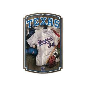  TEXAS RANGERS OFFICIAL LOGO RETRO WOOD SIGN Everything 