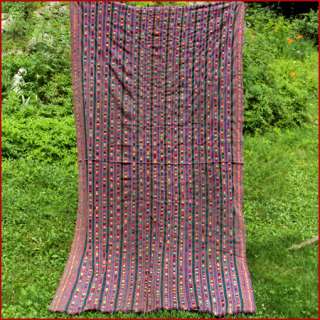 OLD HANDWOVEN KUSHUTARA BLANKET DRESS BHUTAN  