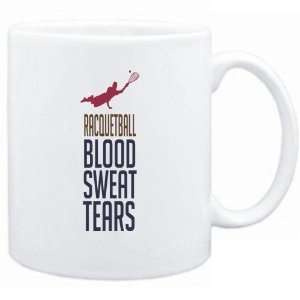  New  Racquetball  Blood , Sweat & Tears  Mug Sports 