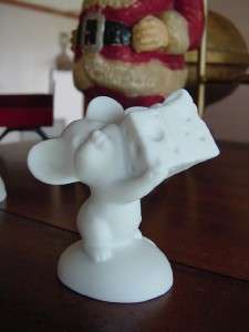   Gallery White Porcelain MOUSE w Swiss CHEESE 1975 MICE CUTIE  