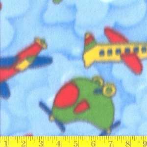   Nordic Fleece Print Aircraft Fabric By The Yard: Arts, Crafts & Sewing