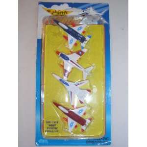 Air Plane Fighters, Die Cast Fighter (Four) all 2+ Inch Die Cast Body 