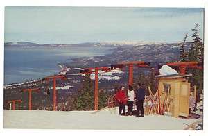   CA Heavenly Valley Ski Lift near Bijou on Lake Tahoe skiing  