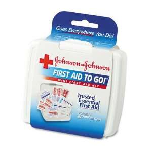 Johnson & Johnson Mini First Aid To Go Kit in Plastic Case 