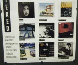 BILLY JOEL DOUBLE SIDED PROMO POSTER REMASTERED ALBUMS 1998 PIANO MAN 