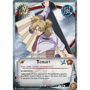    Naruto TCG Quest for Power N US052 Temari Common Card Toys & Games